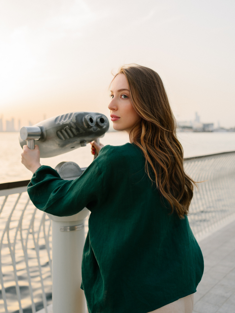 Emerald blouse